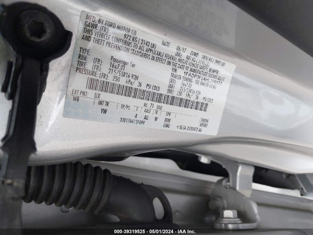 Ford FOCUS SE 2017 1FADP3F24HL300177 Image 9