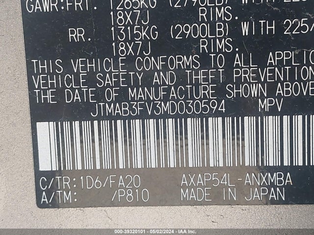 Toyota Rav4 Prime Se 2021 JTMAB3FV3MD030594 Image 9