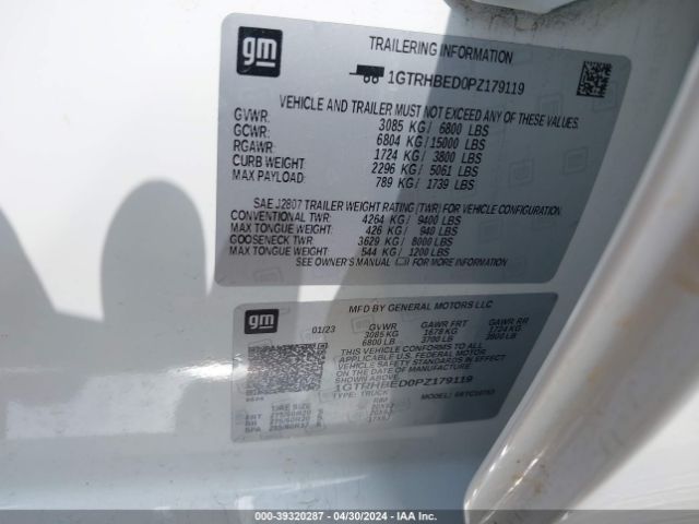 1GTRHBED0PZ179119 GMC Sierra 1500 2wd Double Cab Standard Box Sle