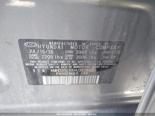 Hyundai ELANTRA GT 2017 KMHD35LHXHU363882 Image 9