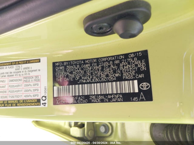 Scion IM 2016 JTNKARJE8GJ507054 Image 9