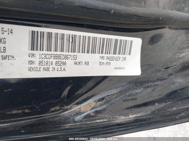 Dodge DART SXT 2014 1C3CDFBB8ED867153 Image 9
