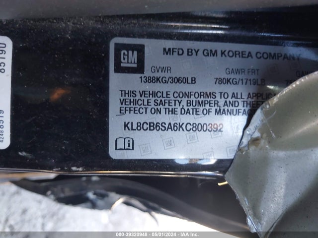 Chevrolet Spark Ls Cvt 2019 KL8CB6SA6KC800392 Image 9