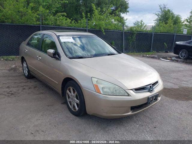 Auction sale of the 2004 Honda Accord 3.0 Ex, vin: 1HGCM66594A004928, lot number: 39321008
