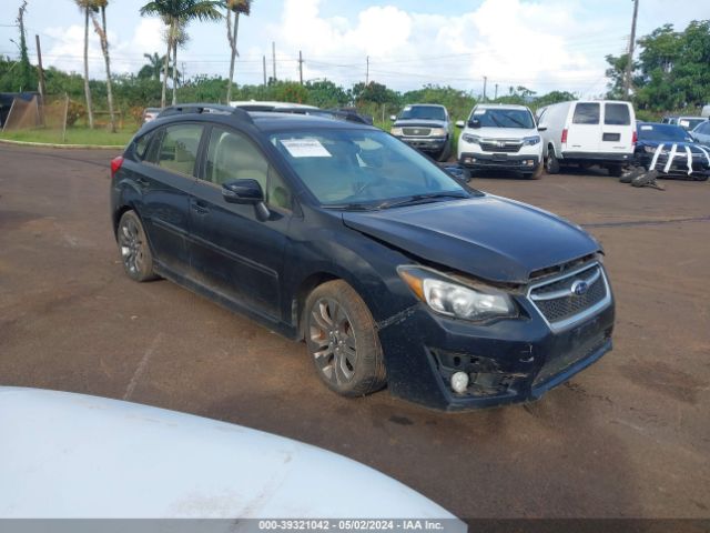 Auction sale of the 2016 Subaru Impreza 2.0i Sport Premium, vin: JF1GPAP63G8222009, lot number: 39321042