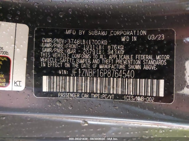 Toyota Gr86 Premium 2023 JF1ZNBF16P8764540 Image 9
