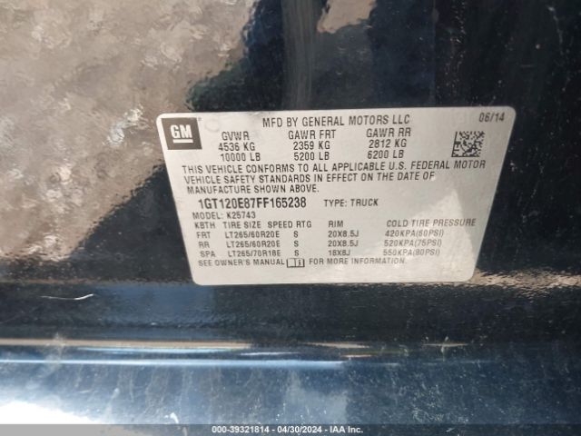 1GT120E87FF165238 GMC Sierra 2500hd Denali