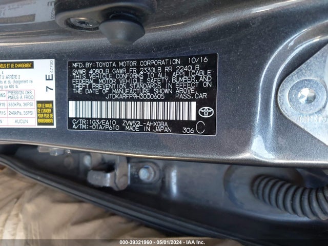 Toyota Prius Prime Premium 2017 JTDKARFP9H3000605 Image 9