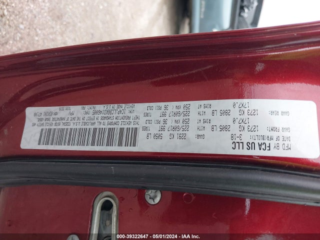 1C4PJLCB6KD146005 Jeep Cherokee Latitude Fwd