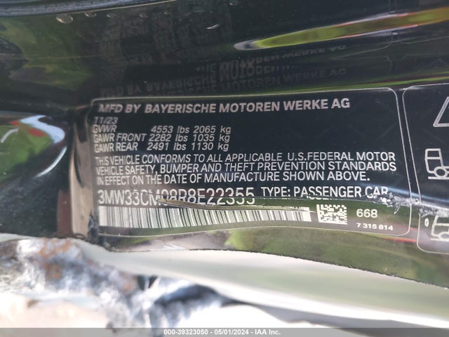 BMW 230 I Xdrive 2024 3MW33CM08R8E22355 Image 9