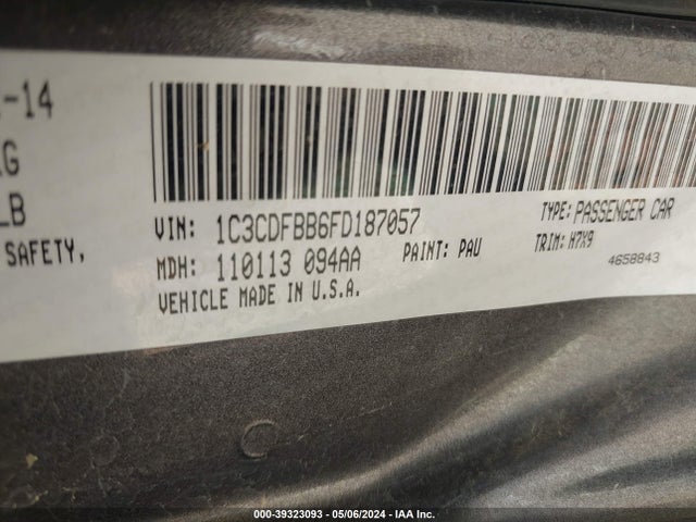 Dodge DART SXT 2015 1C3CDFBB6FD187057 Image 9