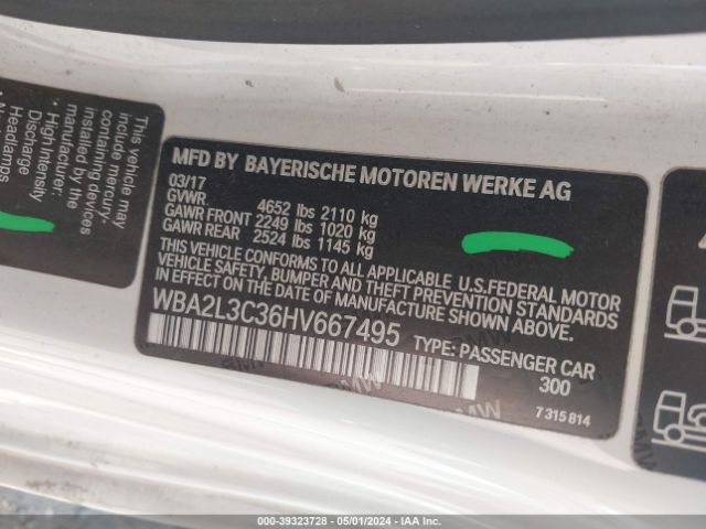 WBA2L3C36HV667495 BMW M240i Xdrive
