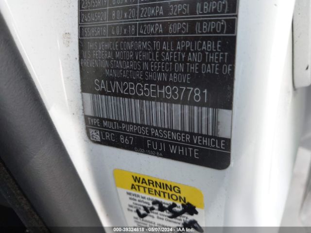 SALVN2BG5EH937781 Land Rover Range Rover Evoque Pure