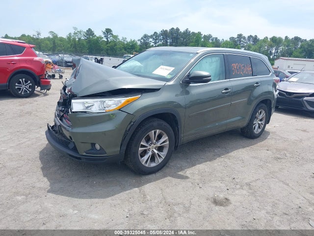 Toyota Highlander Xle V6 2014 5TDJKRFH0ES048778 Image 2
