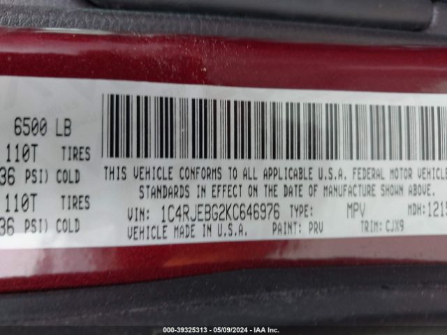 1C4RJEBG2KC646976 Jeep Grand Cherokee Limited 4x2