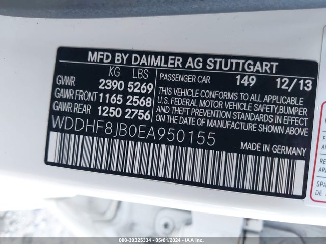 Mercedes-Benz E 350 4matic 2014 WDDHF8JB0EA950155 Image 9