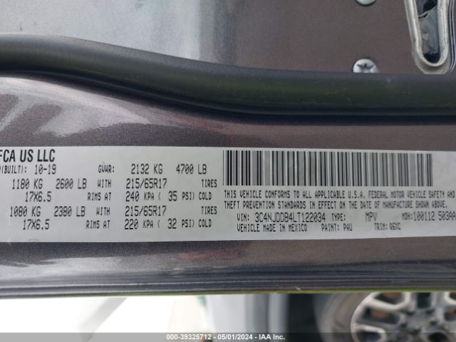 3C4NJDDB4LT122034 Jeep Compass Trailhawk 4x4