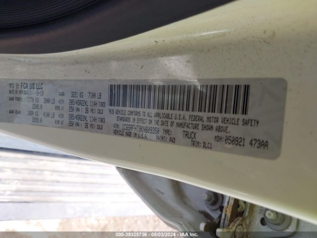 1C6SRFHT9KN809350 RAM 1500 Limited  4x4 5'7 Box