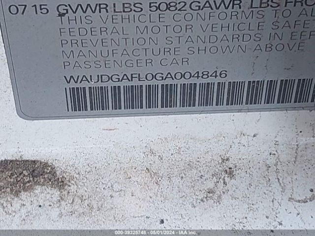 WAUDGAFL0GA004846 Audi S4 3.0t Premium Plus