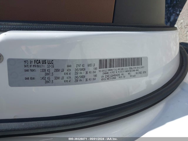 2C4RC1GG0HR644249 Chrysler Pacifica Limited