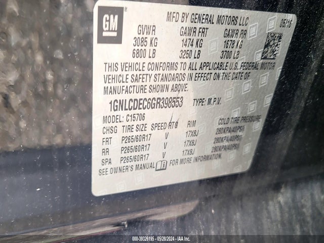 Chevrolet Tahoe Commercial 2016 1GNLCDEC6GR398553 Image 8