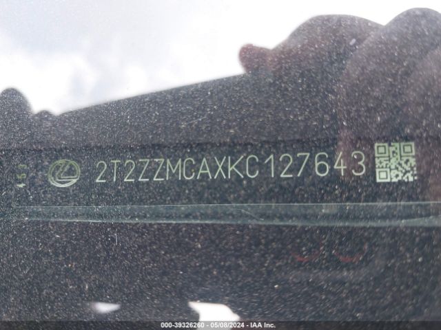 2T2ZZMCAXKC127643 Lexus RX 350