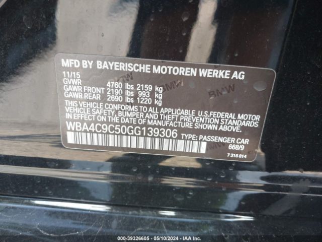 WBA4C9C50GG139306 BMW 428i Gran Coupe Xdrive
