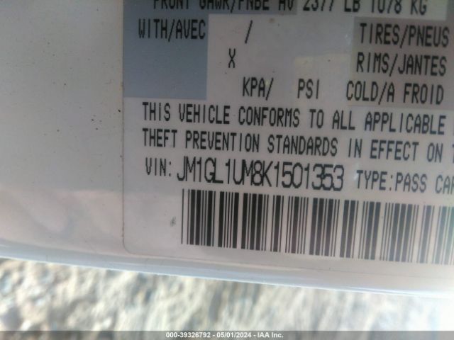 JM1GL1UM8K1501353 Mazda Mazda6 Sport