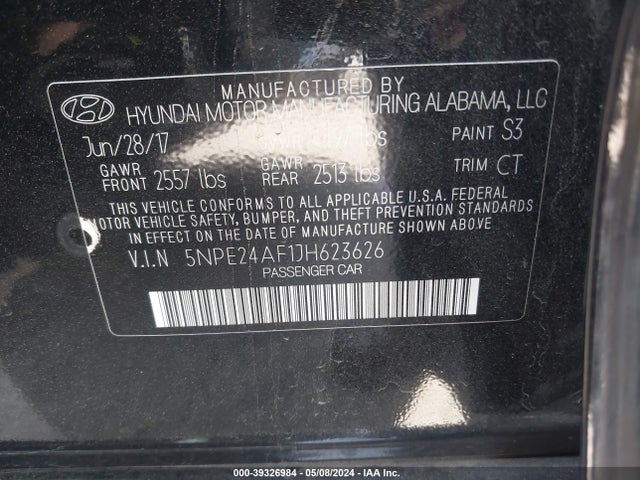 Hyundai SONATA SE 2018 5NPE24AF1JH623626 Image 9