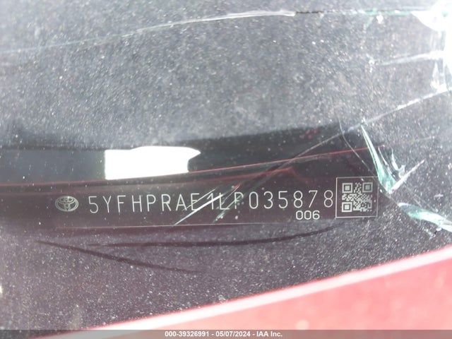 Toyota COROLLA LE 2020 5YFHPRAE1LP035878 Image 9