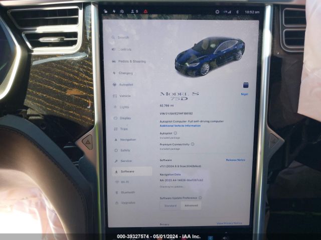 5YJSA1E21HF186182 Tesla Model S 100d/60d/75d/90d/p100d