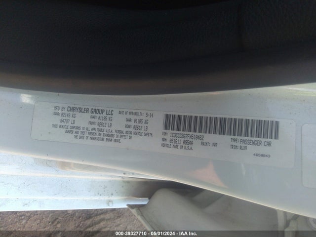 1C3CCCBG7FN518462 Chrysler 200 S