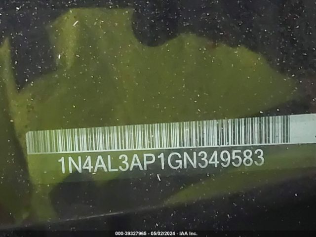 1N4AL3AP1GN349583 Nissan Altima 2.5/2.5 S/2.5 Sl/2.5 Sr/2.5 Sv