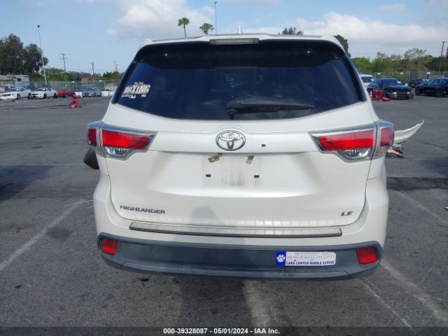 Toyota Highlander Le Plus V6 2016 5TDZKRFH7GS180653 Image 17