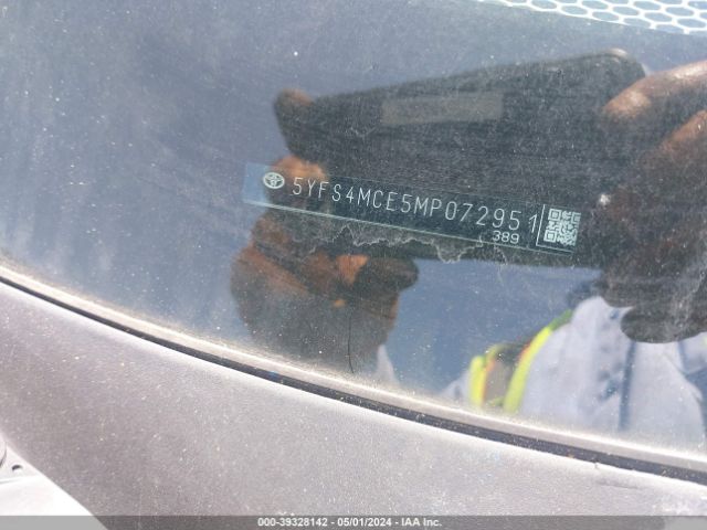 5YFS4MCE5MP072951 Toyota COROLLA SE