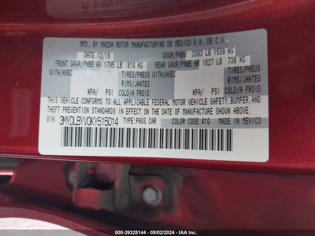 Toyota YARIS L 2019 3MYDLBYV0KY515014 Image 9