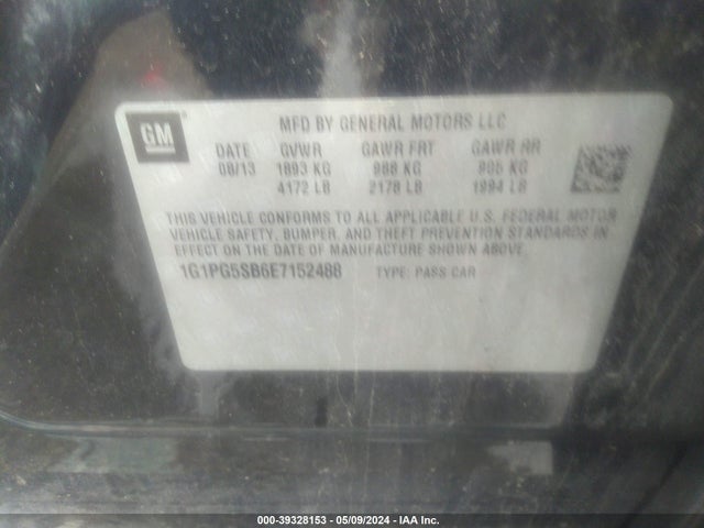 Chevrolet CRUZE LTZ 2014 1G1PG5SB6E7152488 Image 9