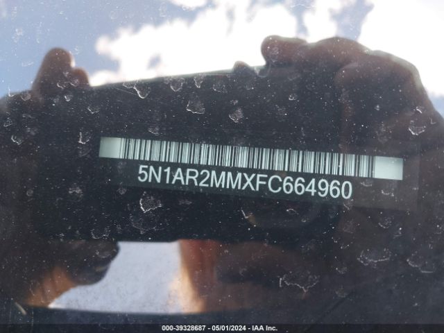 5N1AR2MMXFC664960 Nissan Pathfinder Sv