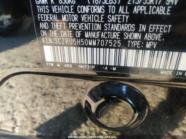 3CZRU5H50MM707525 Honda Hr-v 2wd Ex