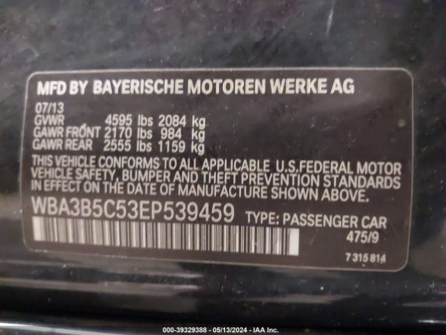 WBA3B5C53EP539459 BMW 328i Xdrive