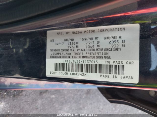 JM1GL1U56H1137015 Mazda Mazda6 Sport