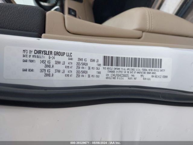 1C4RJFBG4EC566251 Jeep Grand Cherokee Limited