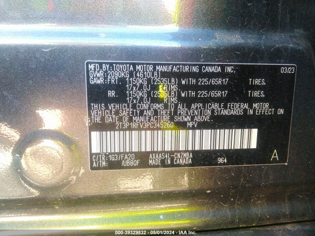 Toyota Rav4 Xle 2023 2T3P1RFV3PC345260 Image 9