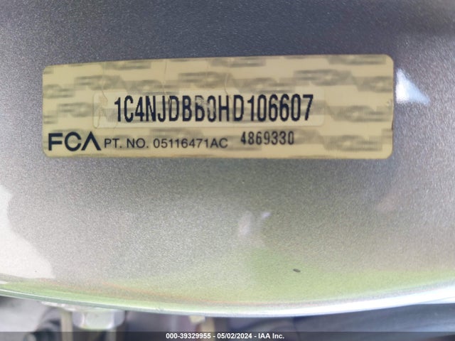 1C4NJDBB0HD106607 Jeep Compass Sport 4x4