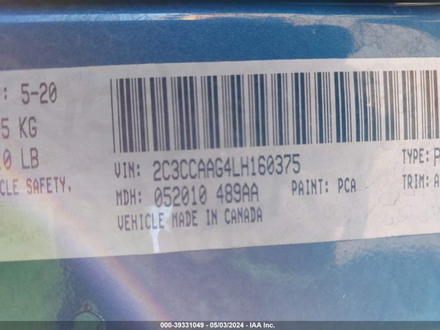 Chrysler 300 Touring 2020 2C3CCAAG4LH160375 Image 9