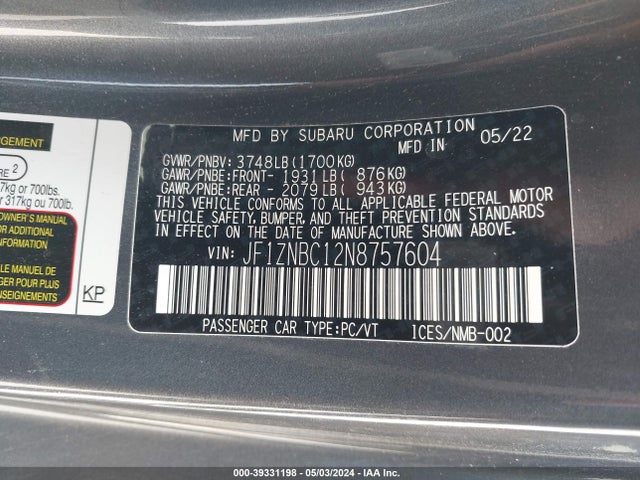 Toyota GR86 2022 JF1ZNBC12N8757604 Image 9