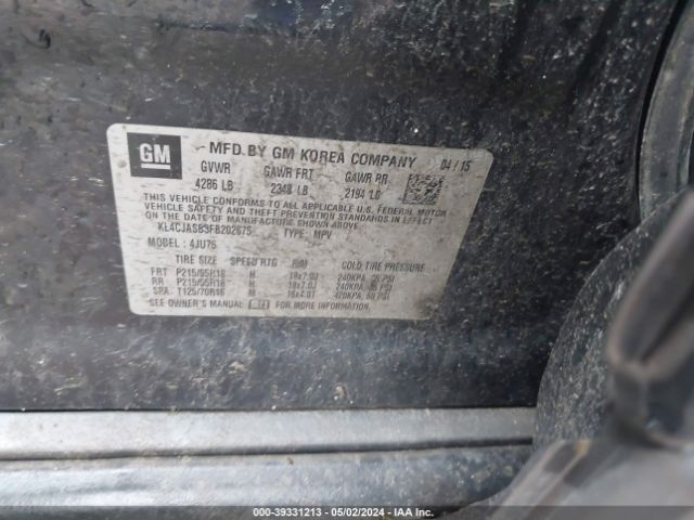 KL4CJASB3FB202675 Buick Encore