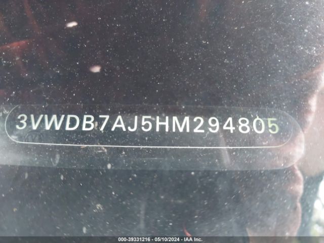 3VWDB7AJ5HM294805 Volkswagen Jetta 1.4t Se