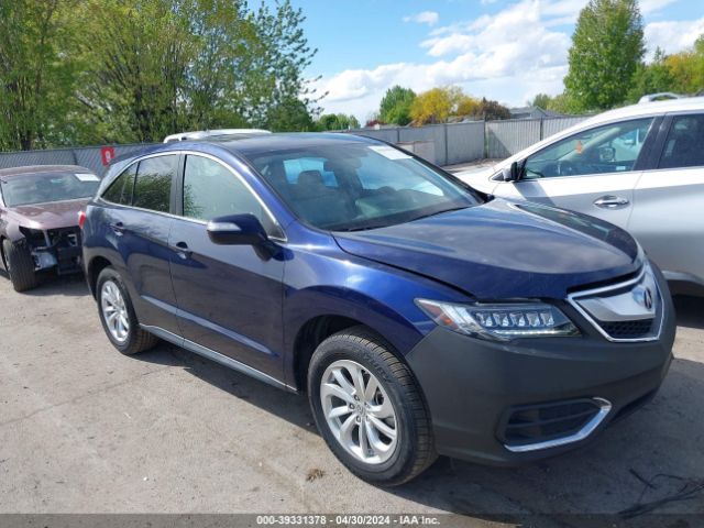 Auction sale of the 2017 Acura Rdx Technology   Acurawatch Plus Packages/w/technology Package, vin: 5J8TB3H5XHL008854, lot number: 39331378