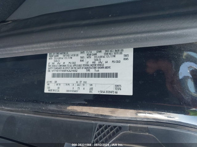 Ford Transit-150 2015 1FTYE1YM5FKA21652 Image 9
